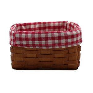 VTG Heritage Mint Ltd Canadian Maple Basket Red & White Removable Gingham Liner